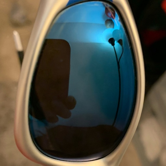 Oakley Straight Jacket Blue Flame in Grey, Men's - Picture 8 of 10